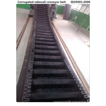 Wk160 Cleated Sidewall High Incline Conveyor Belt